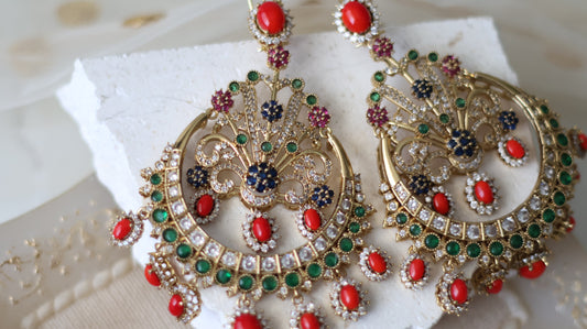 Yasmin earrings - Red