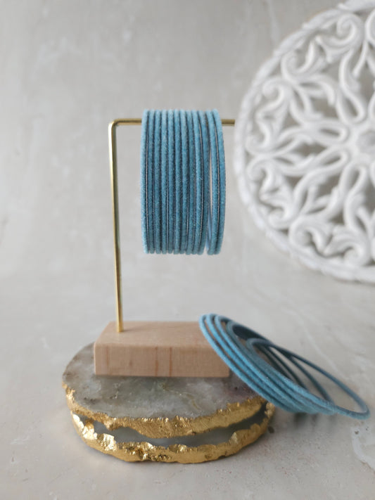 Bangles - Blue velvet