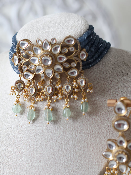 Aparna Necklace set - Blue