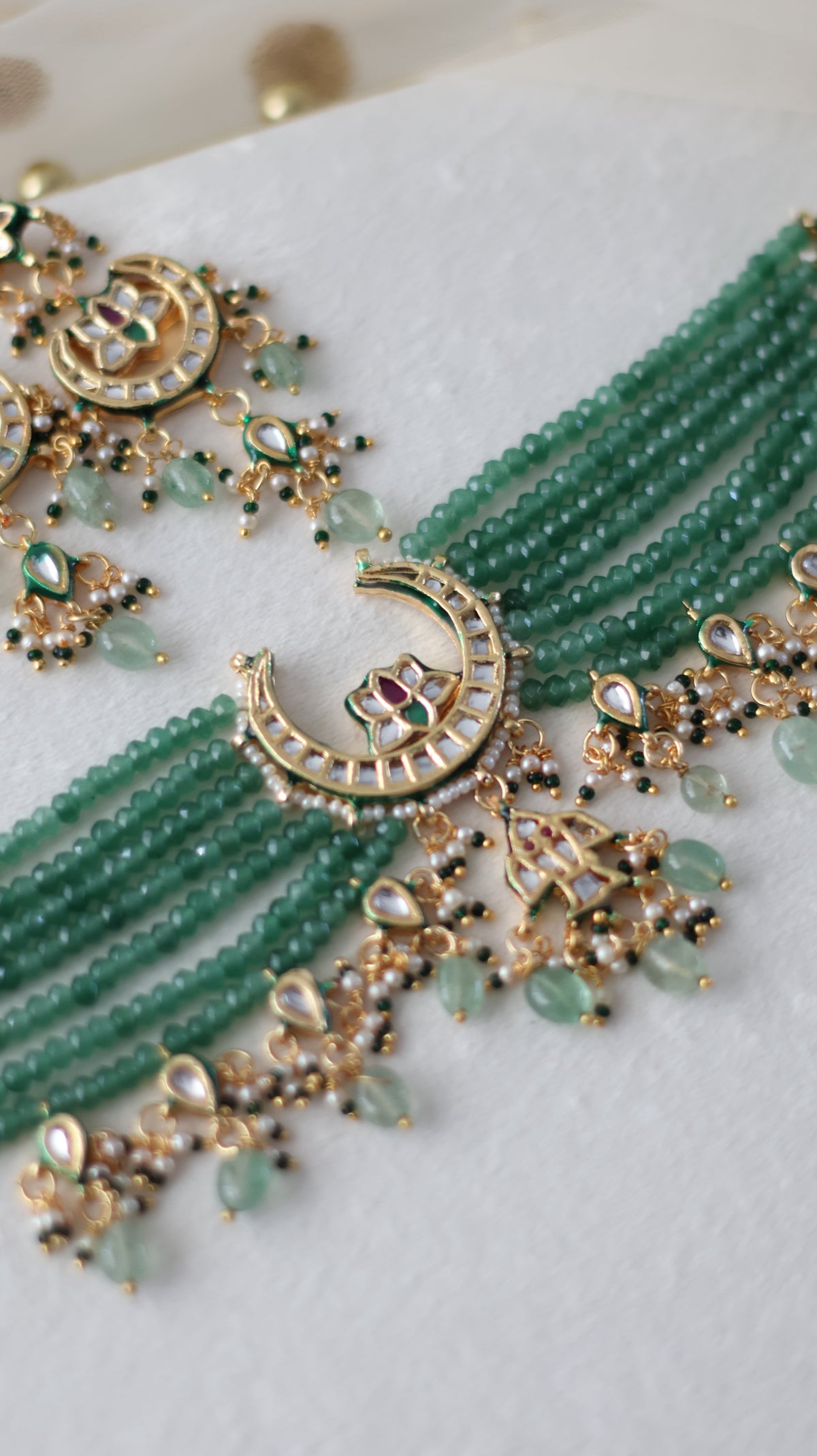 Jasleen necklace set - Green