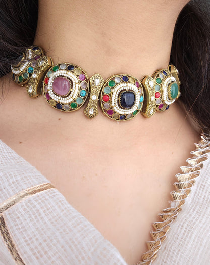 Saanvi necklace set - Multi