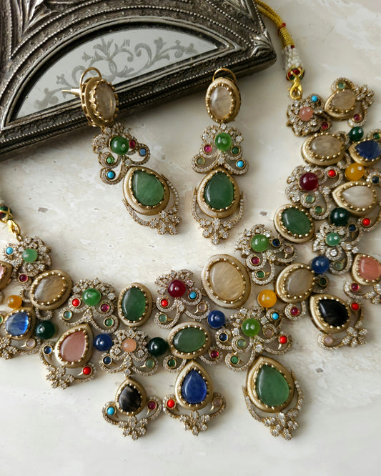 Asreet necklace set - Cream