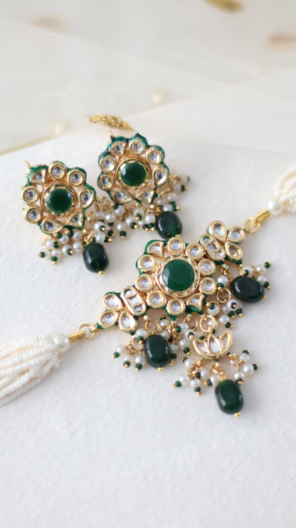 Tavleen necklace set - Green