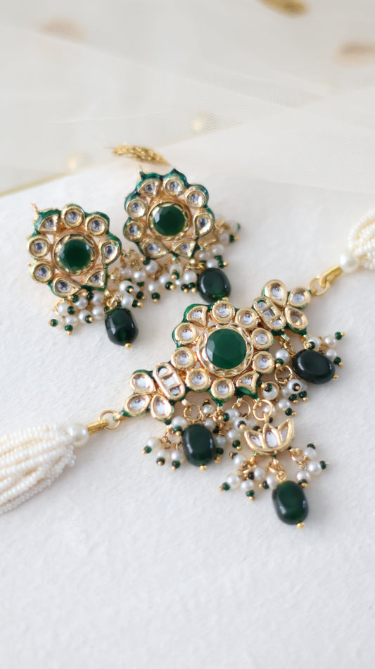 Tavleen necklace set - Green