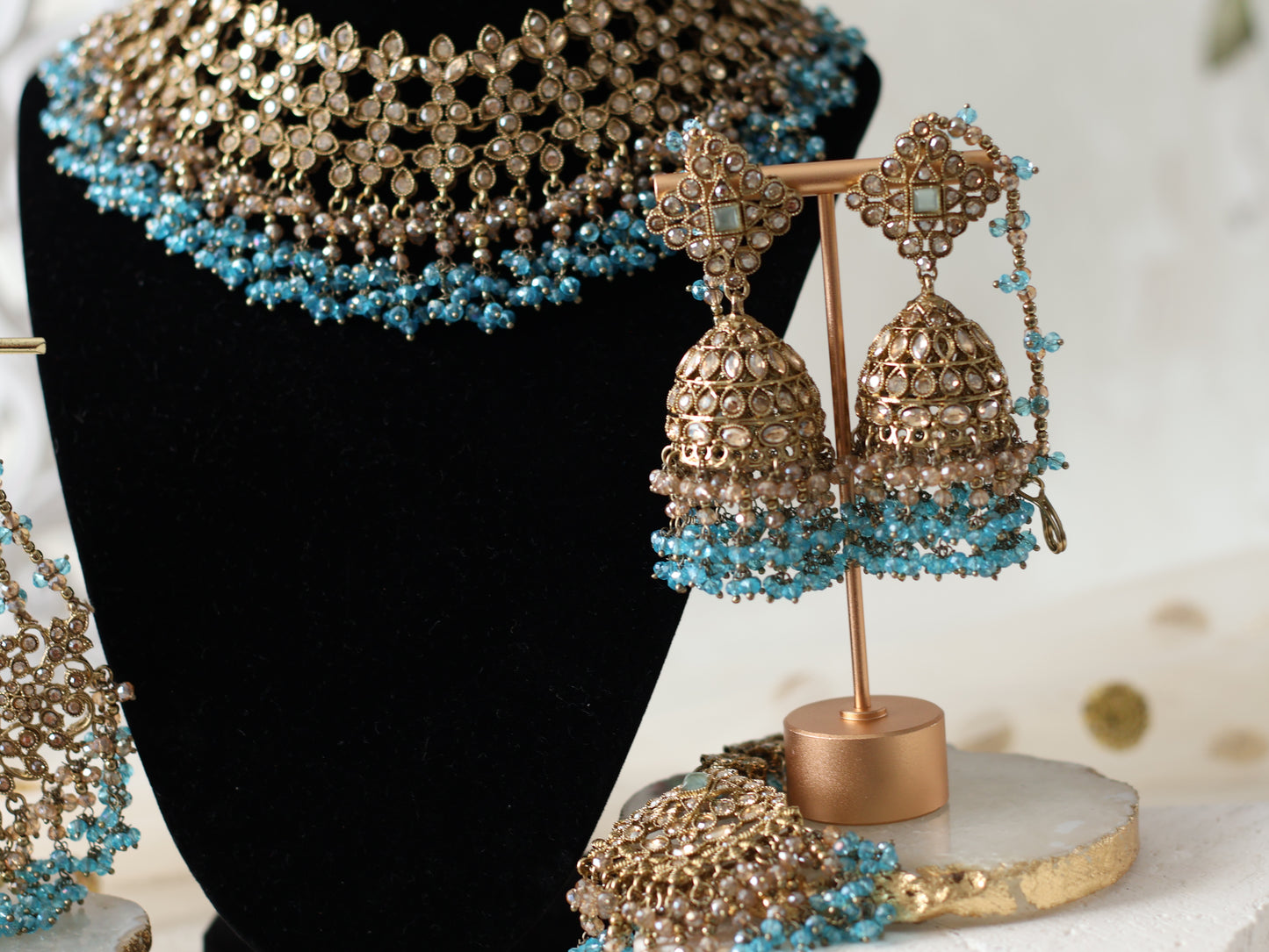 Reshma Necklace set - Blue