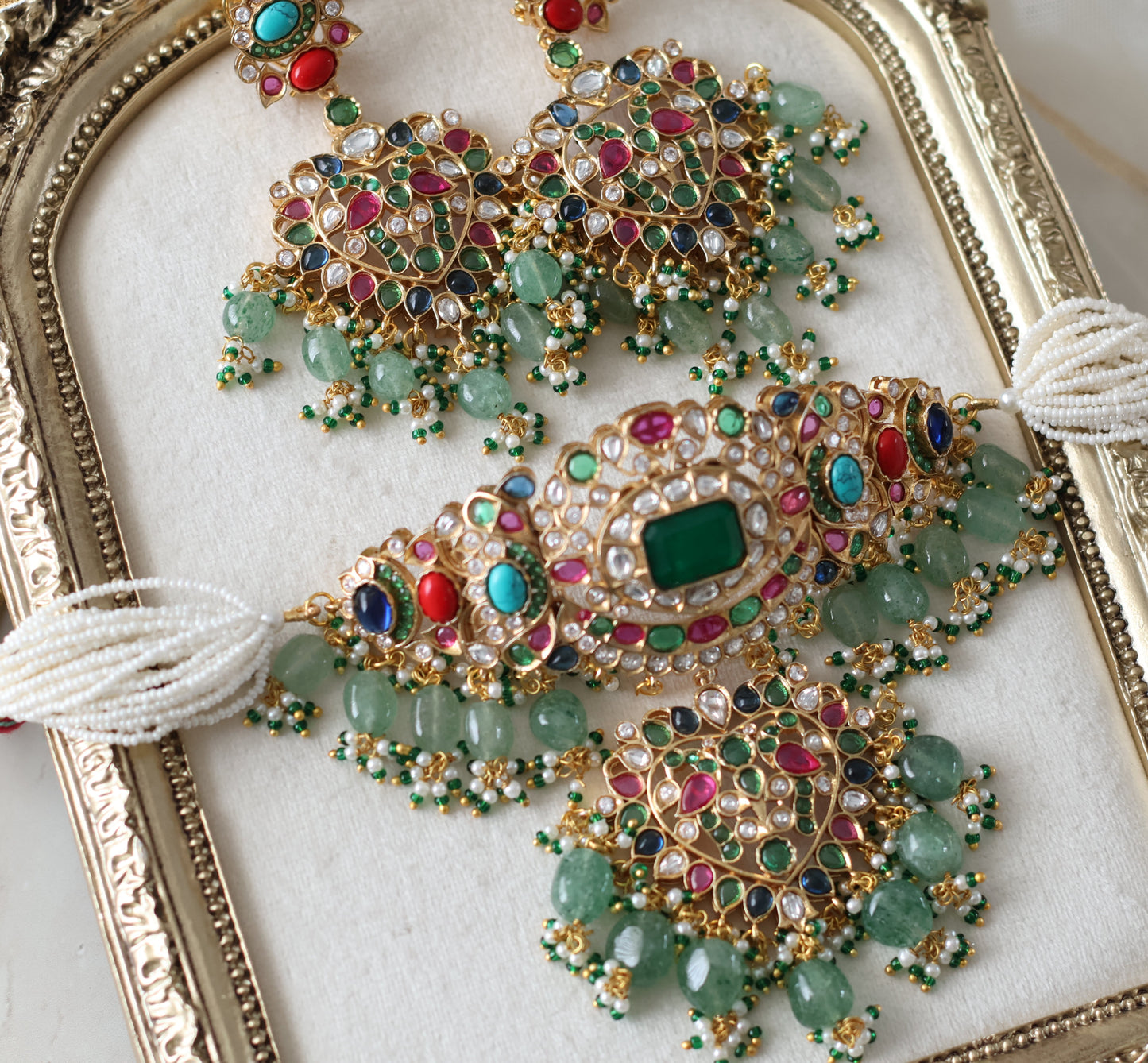 Radhika necklace set - Multicolour