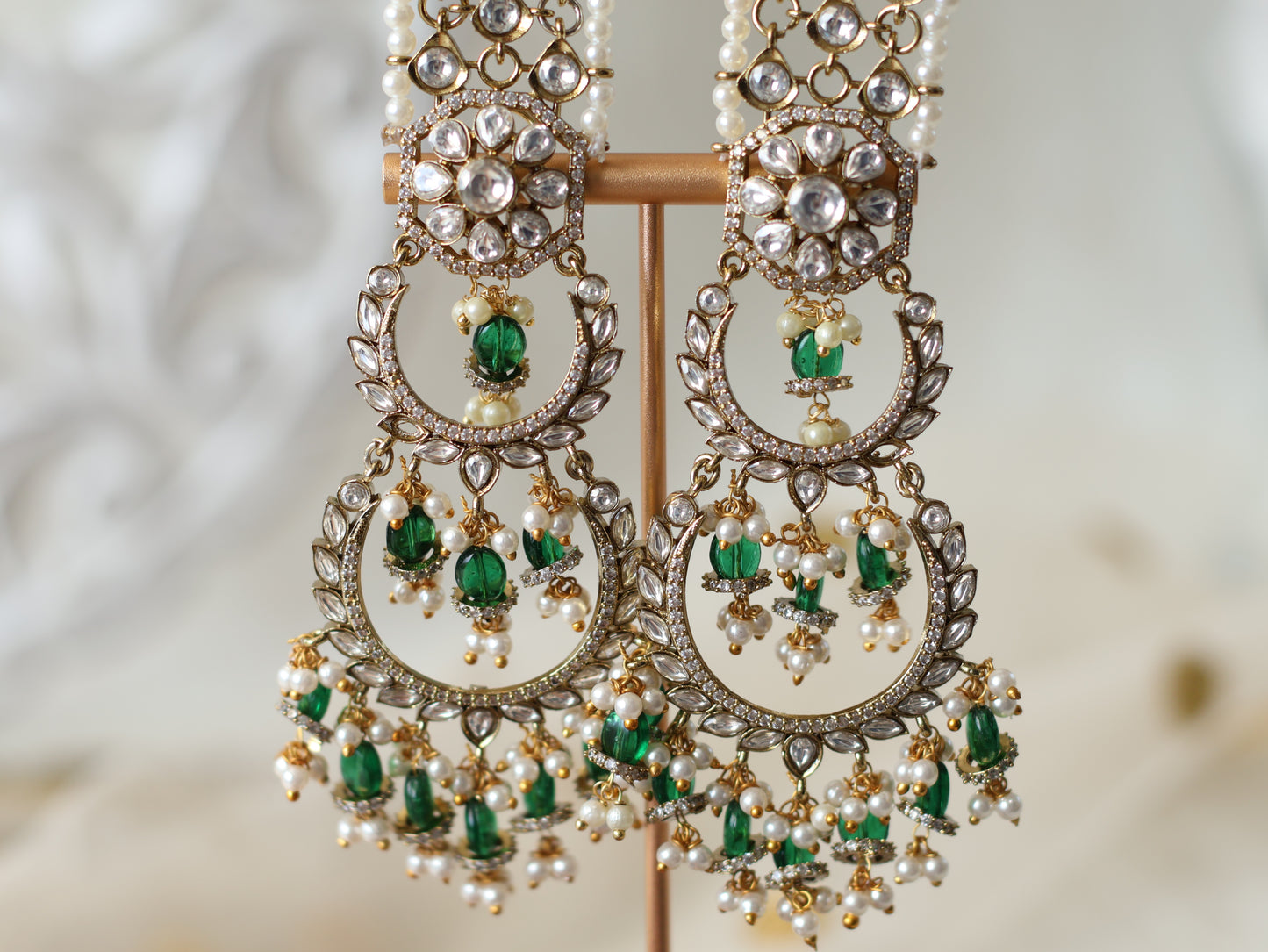 Zoya earrings- Green