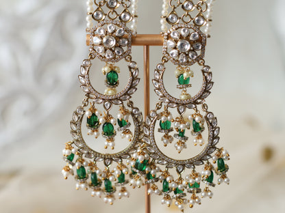 Zoya earrings- Green