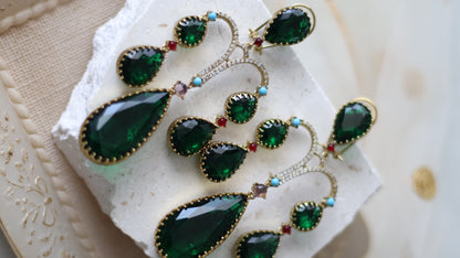 Ina earrings - Green