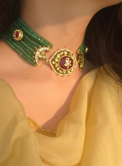 Nimrat necklace set - Green