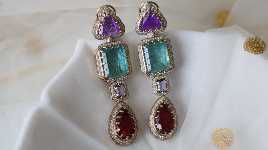 Samara earrings - Purple