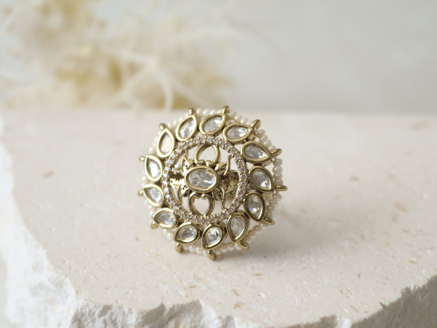 Meher ring - White