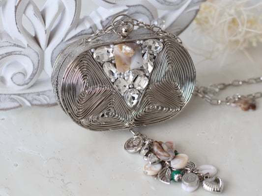 Suhani clutch - Silver