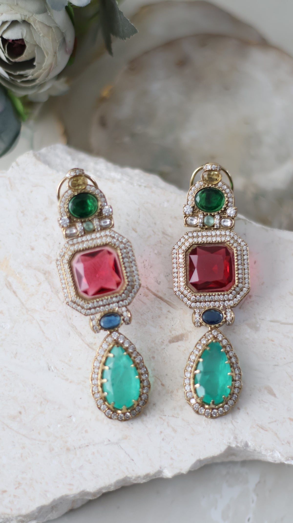 Sanya earrings - Ruby