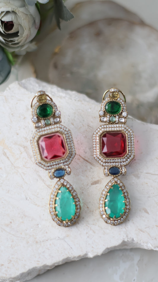 Sanya earrings - Ruby