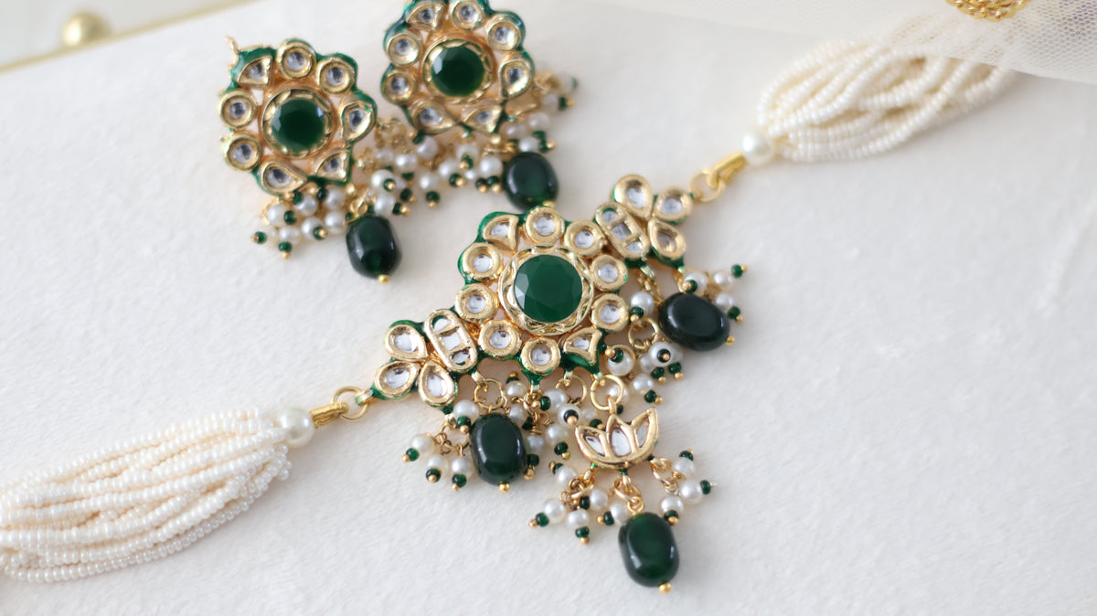 Tavleen necklace set - Green