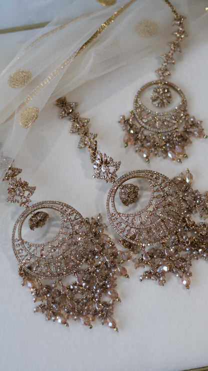 Divya earrings tikka set