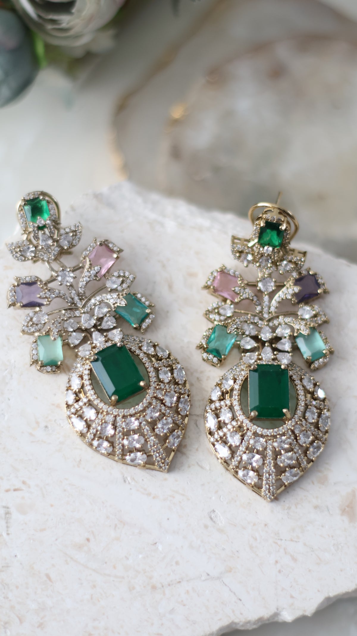 Avni earrings - Green