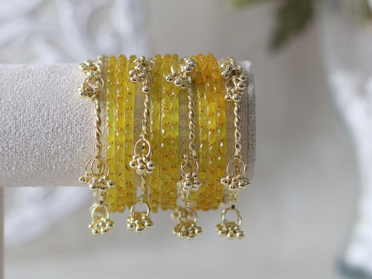 Kashmiri Bangles- Yellow