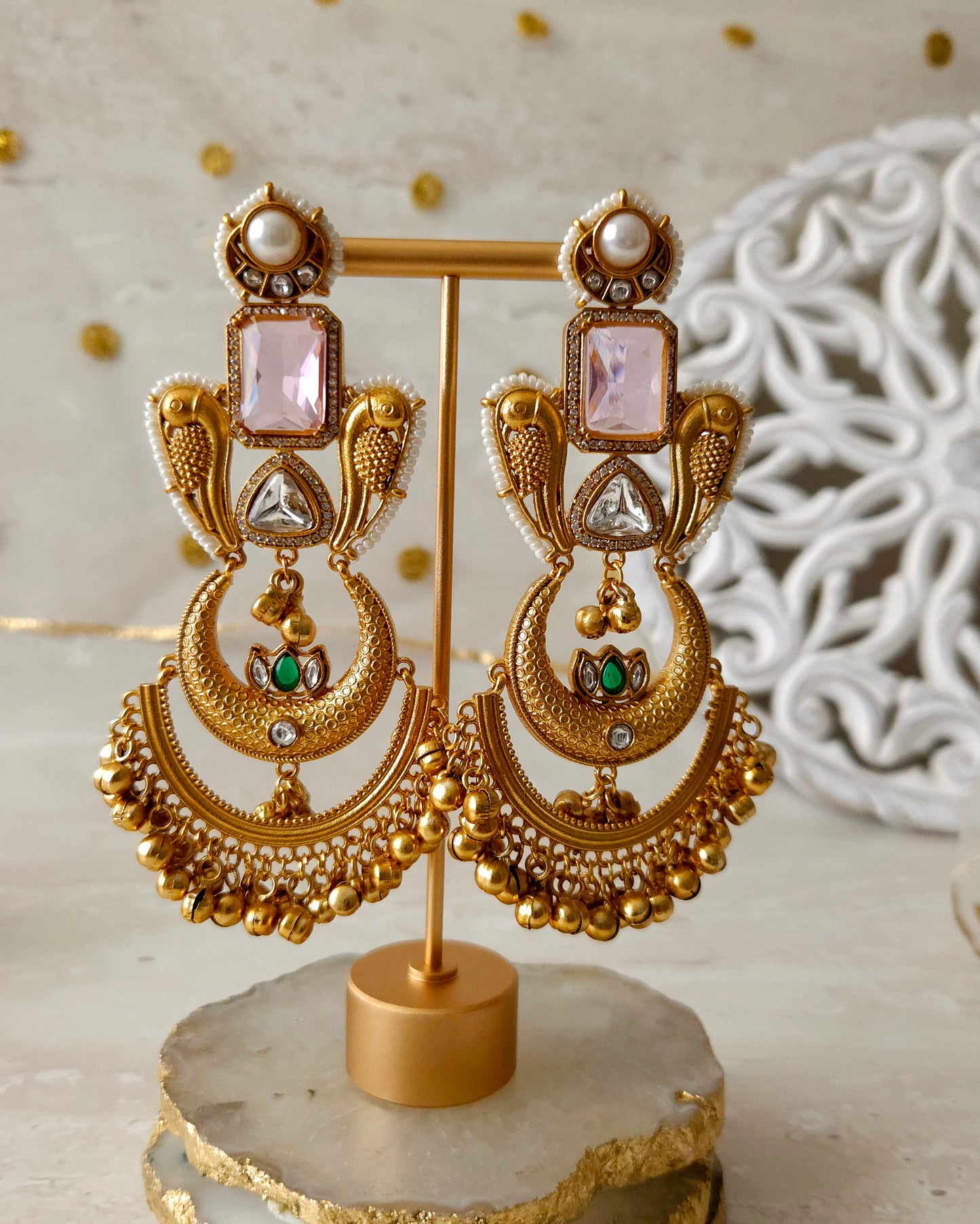 Saja earrings - Pink