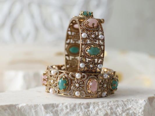 Shabana kada - Mint/Pink