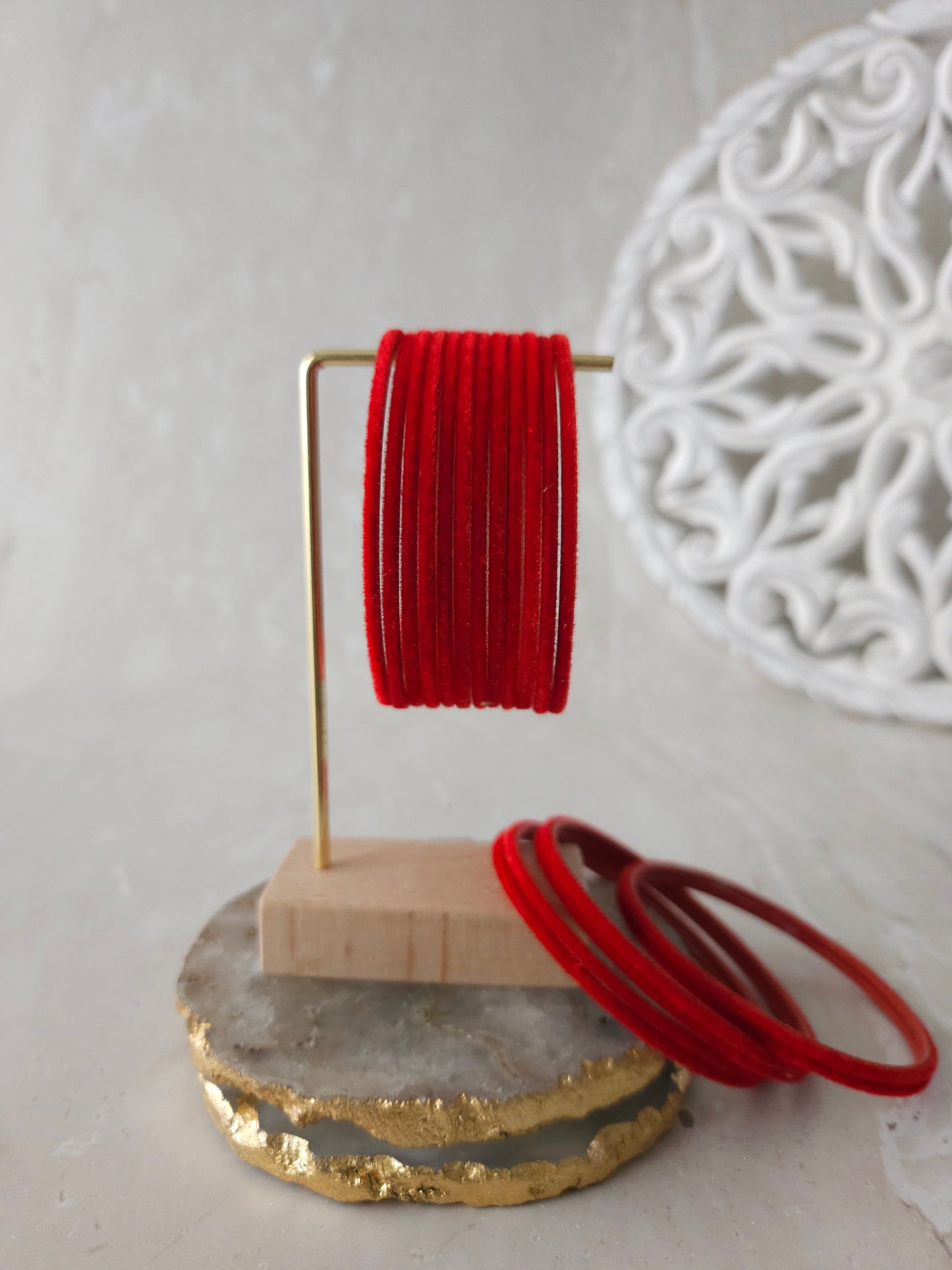 Bangles - Red velvet