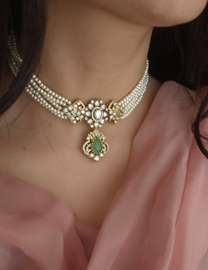 Arabella necklace set - Green