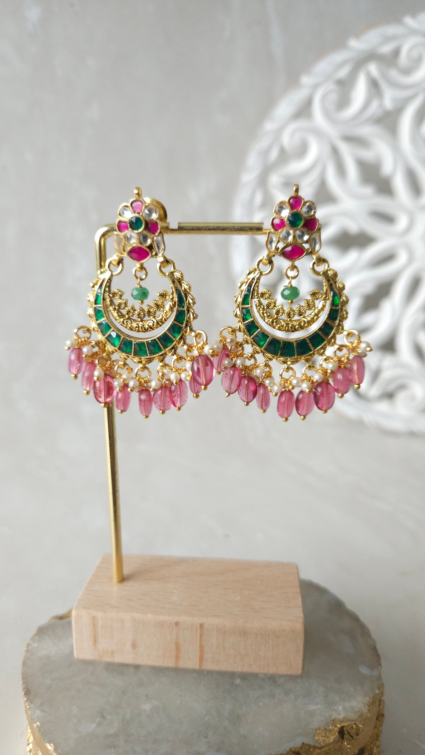Helen earrings - Pink
