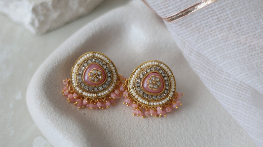 Himani studs - Baby Pink