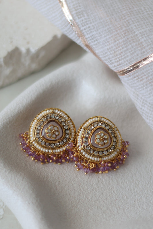 Himani studs - Purple