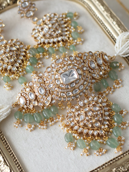 Radhika necklace set - White