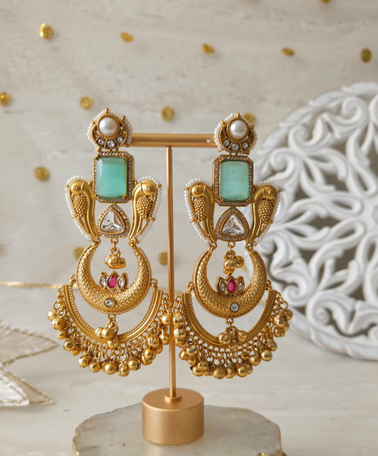 Saja earrings - Aqua