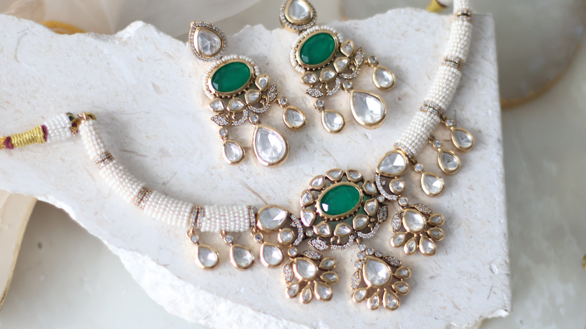 Mehar necklace set - Green