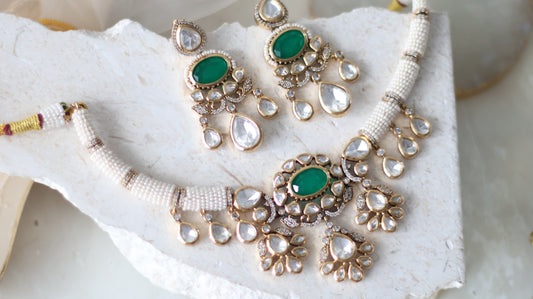 Mehar necklace set - Green