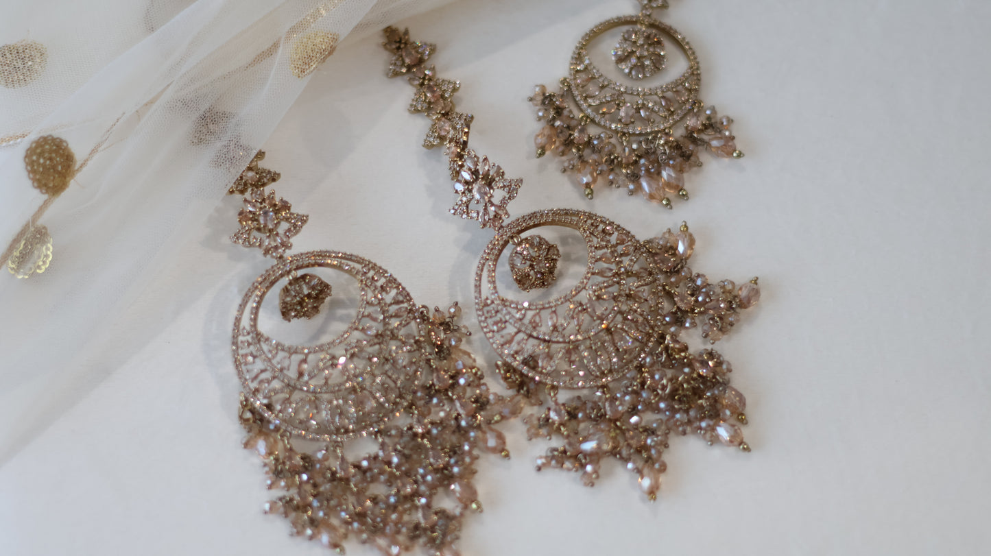 Divya earrings tikka set