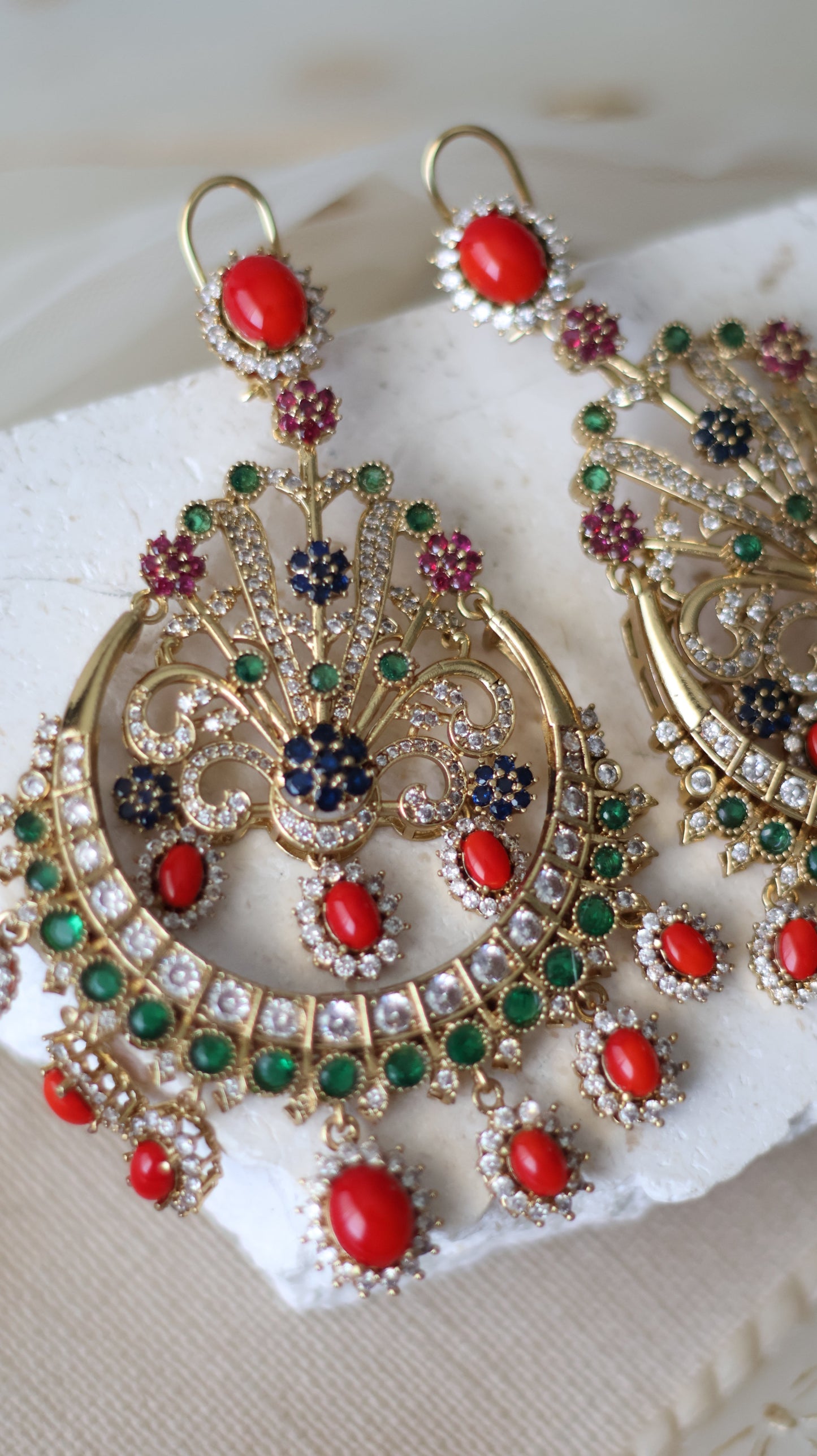 Yasmin earrings - Red