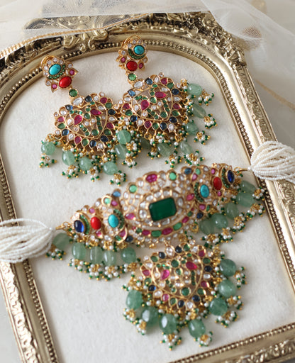 Radhika necklace set - Multicolour