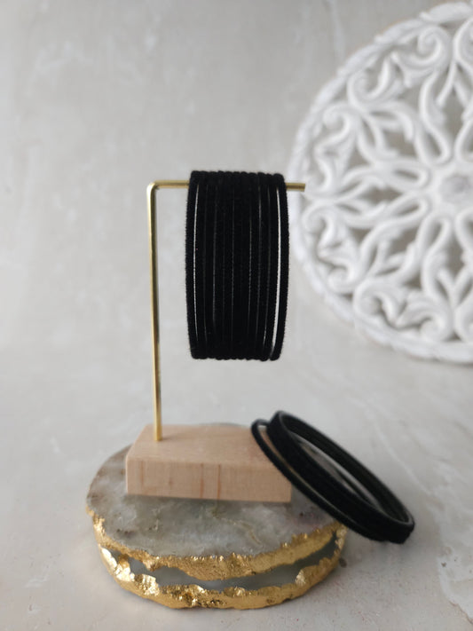 Bangles - Black velvet