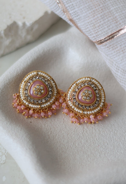 Himani studs - Baby Pink