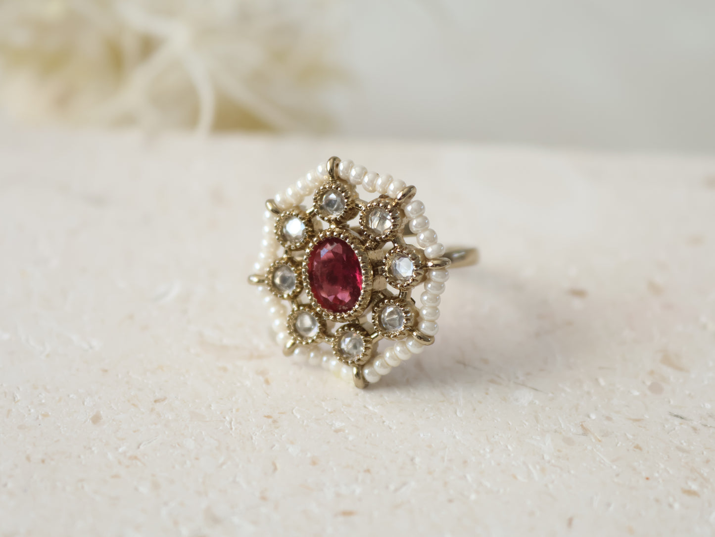Sia ring - Ruby