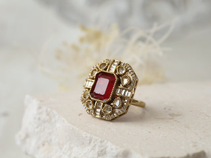 Ria ring - Ruby