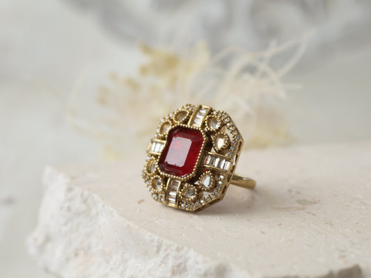 Ria ring - Ruby