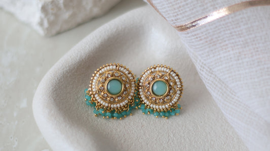 Alia studs - Aqua