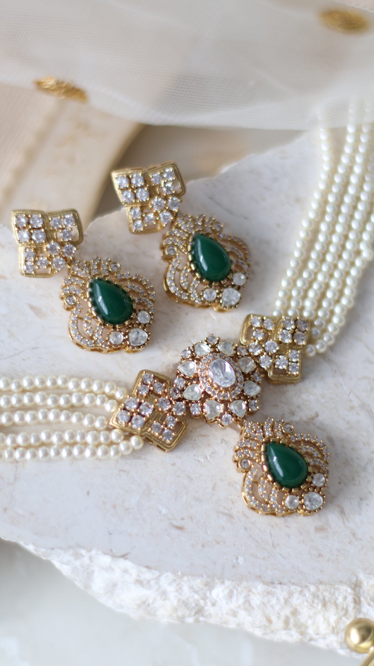 Arabella necklace set - Green