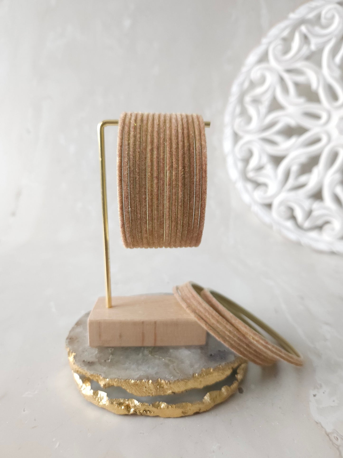 Bangles - Toffee velvet