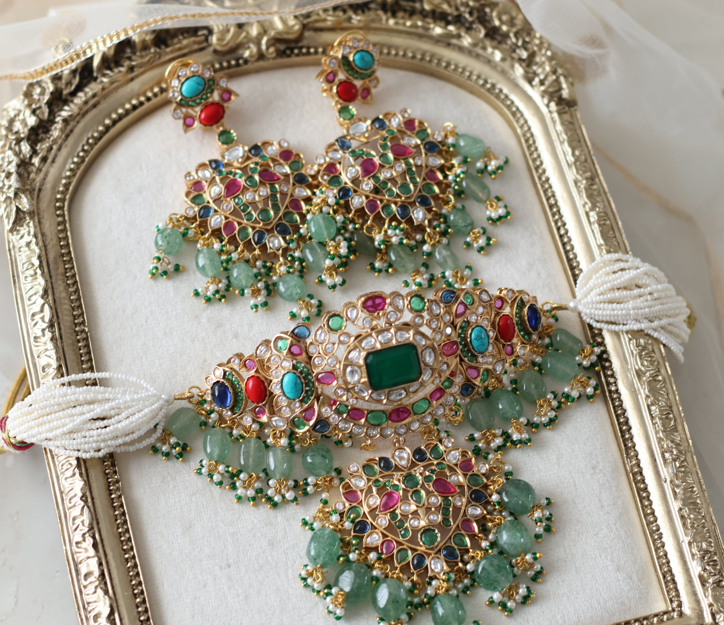 Radhika necklace set - Multicolour