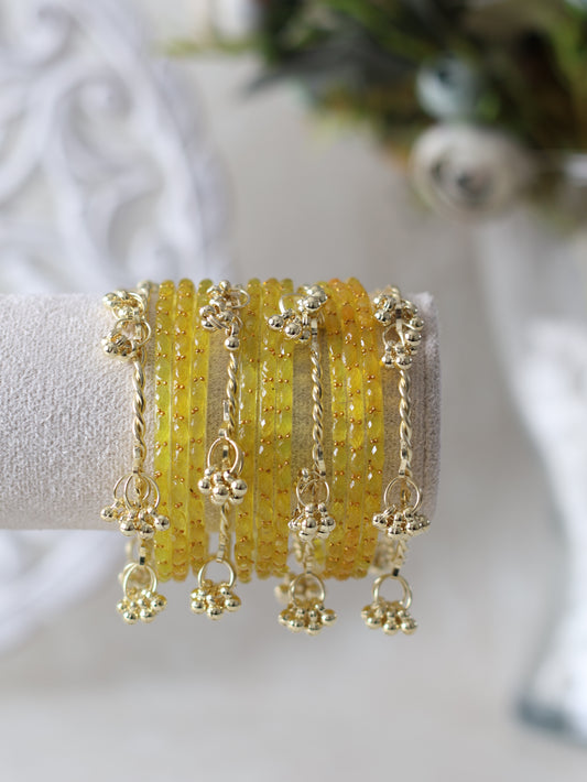 Kashmiri Bangles- Yellow