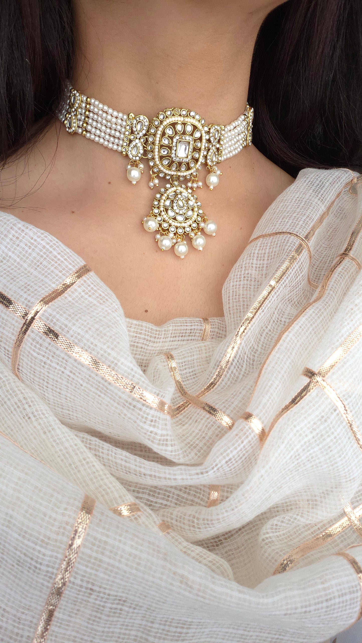 Aaliya necklace set - Ruby